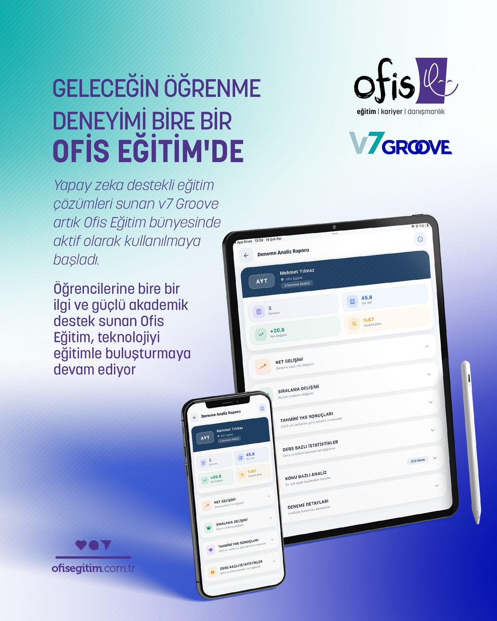 Ofis Eğitim, v7 Groove Yapay Zekasıyla Kişiselleştirilmiş Akademik Koçluğa Geçiyor
